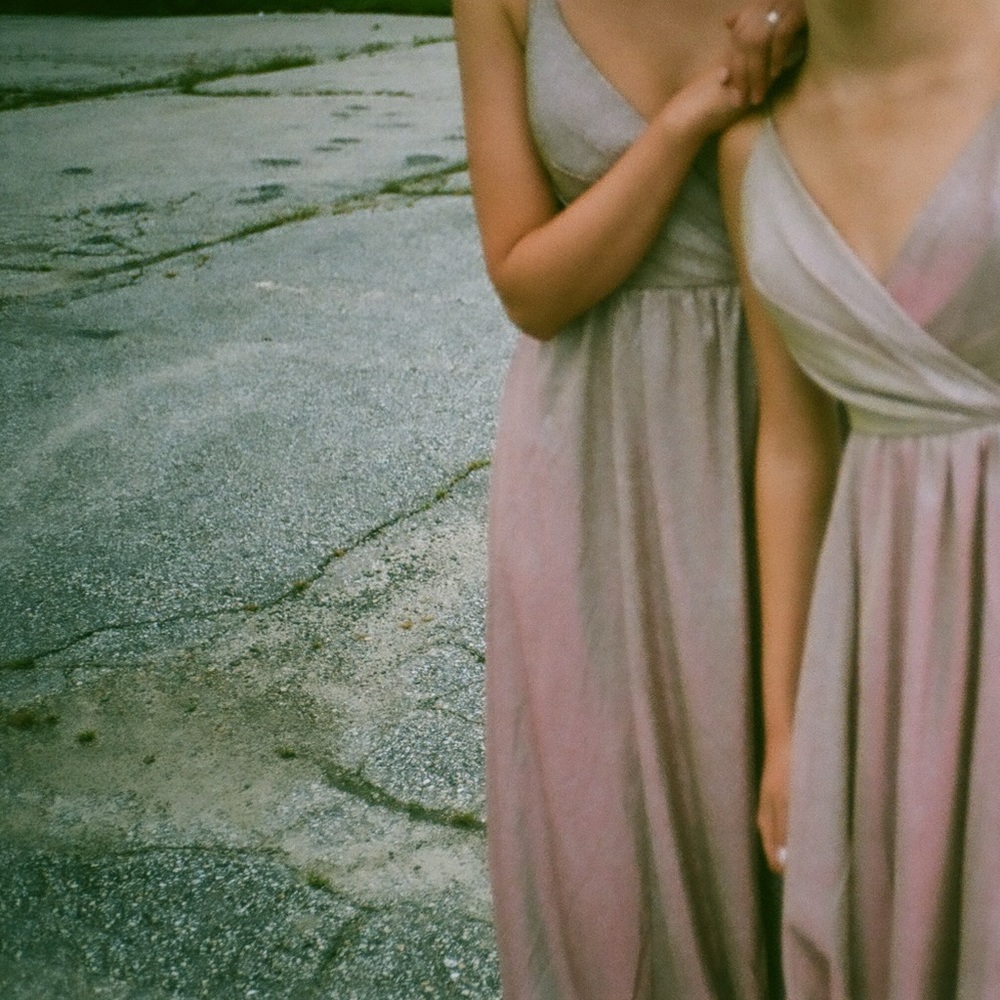 Lulus iridescent maxi dress